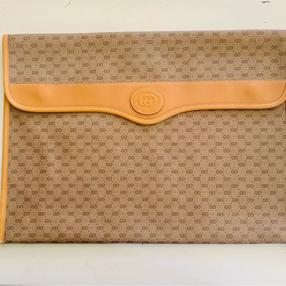 GUCCI vintage NEW AND UNUSED document portfolio holder bag
